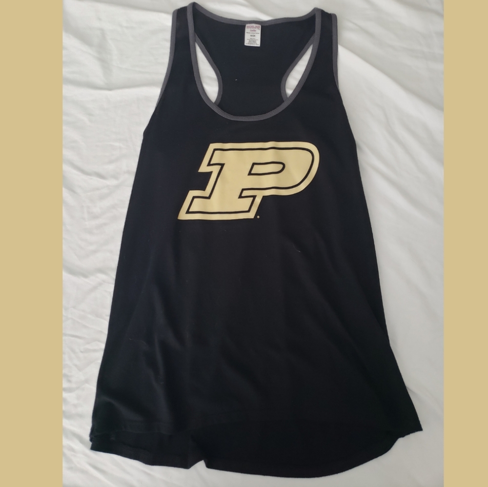 Purdue University Black & Gold Racerback Tank Top